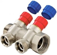 Коллектор с регулирующими вентилями 1&quot;х4х3/4&quot;ЕК VALTEC