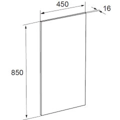 Зеркало Roca The Gap Original, 85*45*1,6 см, с подсветкой (Z.RU90.0.009.0)