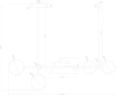 Потолочная люстра Arte Lamp A2613SP-4BK