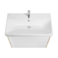 Тумба под раковину AQUATON Сканди 80 белый, дуб верона (1A283001SDB20)