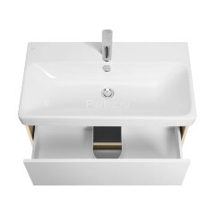 Тумба под раковину AQUATON Сканди 80 белый, дуб верона (1A283001SDB20)