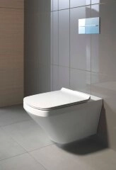 Унитаз подвесной Duravit Durastyle 373x540x393 без смывного края, с сиденьем, белый (45510900A1)