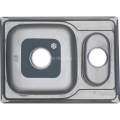 Мойка 6950S U MELANA 0,8/180 1,5-я чаша врезная прямоугольная с сифоном (228 t *10)