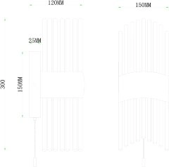 Бра Arte Lamp A1034AP-2CC