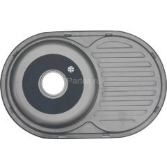 Мойка 7750 U MELANA 0,6/180 врезная овальная с сифоном (124 tb *12)