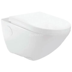 Унитаз подвесной Jaquar безободковый, микролифт, монтажный набор, 370x515x350 мм