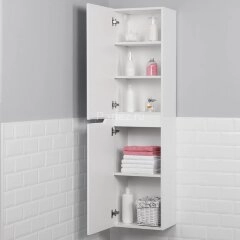 Пенал подвесной Итана Alexa 40 400х316х1600 левый, белый глянец (CS00080604)