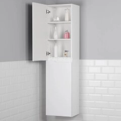 Пенал подвесной Итана Alexa 40 400х316х1600 левый, белый глянец (CS00080604)