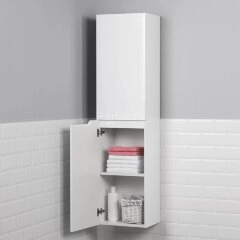 Пенал подвесной Итана Alexa 40 400х316х1600 левый, белый глянец (CS00080604)