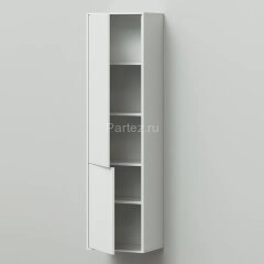 Пенал подвесной Итана Roberto 40 (400х350х1550) правый, белый глянец