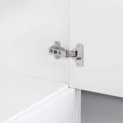 Пенал подвесной Итана Roberto 40 (400х350х1550) правый, белый глянец