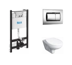 ПЭК: Roca MATEO Унитаз + сидение микролифт + инсталляция + кнопка