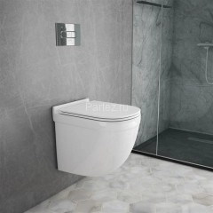 Унитаз подвесной Jaquar Solo, безободковый, сиденье и крышка slim