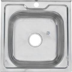 Мойка 5050 MELANA 0,8/180 накладная квадратная с сифоном (003 t *12)