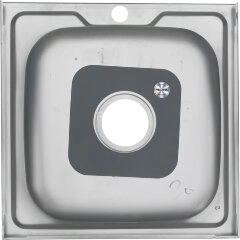 Мойка 5050 MELANA 0,8/180 накладная квадратная с сифоном (003 t *12)