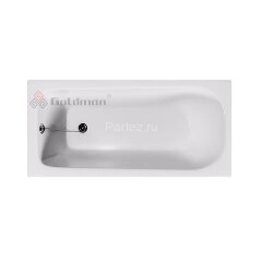 Ванна чугунная Goldman Classic 120x70x40 пристенная, белый (Classic 120*70*40)