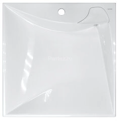 Раковина подвесная Azario Gratsiy 597х598х100 литьевой мрамор, белая (CS00078505)