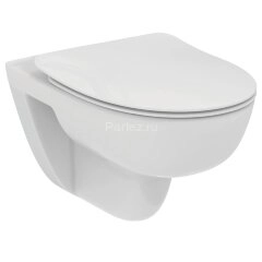 Унитаз подвесной Ideal Standard i.life A безободковый, технология RimLS+, глубокий смыв. (T471601)