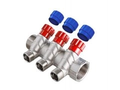 Коллектор с регулирующими вентилями 3/4&quot;х3х1/2&quot;НР VALTEC