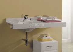 Раковина - столешница AQUATON Отель1200, белая (1A70093NOT01L)