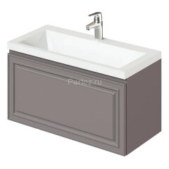 Комплект тумба Итана Verona 80 (790х378х440) подвесная, с раковиной Natella 80, амаретти (CS00090042