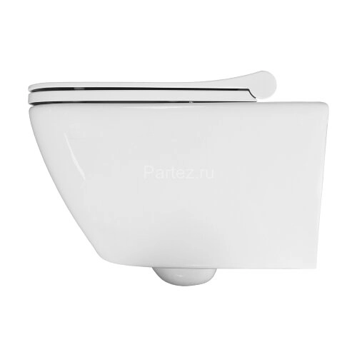 Унитаз подвесной Turavit LUNA 355х510х285 в комплекте с тонким, быстросъемным сиденьем микролифт (LN