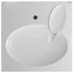 Раковина Azario Elegance NEW 600х600х100 литьевой мрамор, сифон в комплекте, белая (CS00086606)