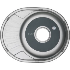 Мойка 5745 U MELANA 0,6/160 врезная овальная с сифоном (120 ta *15)