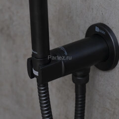 Смеситель Lemark Solo LM7171BL с гигиеническим душем, встраиваемый