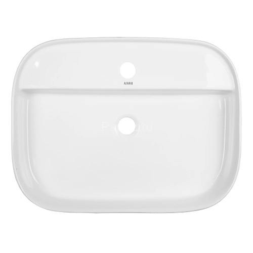Раковина накладная Azario 610x450x120 овальная, белый глянец (AZ-2205)