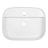 Раковина накладная Azario 610x450x120 овальная, белый глянец (AZ-2205)
