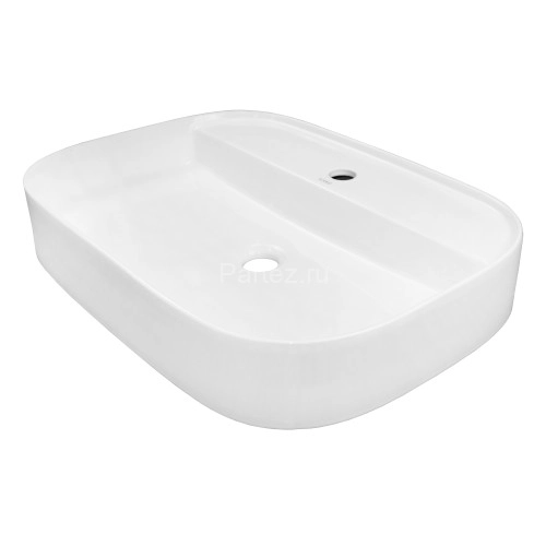 Раковина накладная Azario 610x450x120 овальная, белый глянец (AZ-2205)