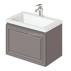 Комплект тумба Итана Verona 60 (597х378х450) подвесная, с раковиной Natella 60, Амаретти (CS00090041