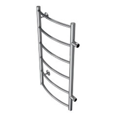 Полотенцесушитель водяной AZARIO VERONA 400/800 6 секций, боковое подключение, 1", хром (AZ04548)