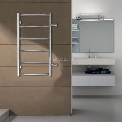 Полотенцесушитель водяной AZARIO VERONA 400/800 6 секций, боковое подключение, 1", хром (AZ04548)