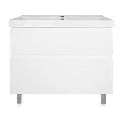 Комплект тумба Мила 80Н 815х470х870 напольная, с раковиной Tempo 80 (CS00091366)