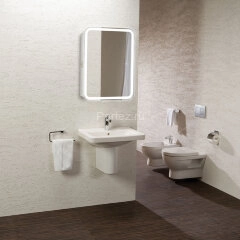 Зеркало-шкаф AZARIO Фиджи flip 50 подсветка, сенсорный выключатель с функцией диммера (LED-00002471)