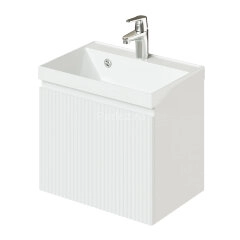 Комплект тумба Итана Kate 50 (494х344х448) подвесная, с раковиной Clarissa 50, бланж (CS00090876)