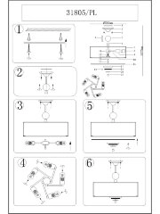 Потолочная люстра Newport 31805/PL