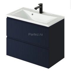 Комплект тумба Итана Kate 80 (787х444х640) подвесная, с раковиной Milena 80, океания (CS00090004)