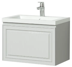 Комплект тумба Итана Verona 60 597х378х450 подвесная, с раковиной Natella 60, керамик (CS00080612)