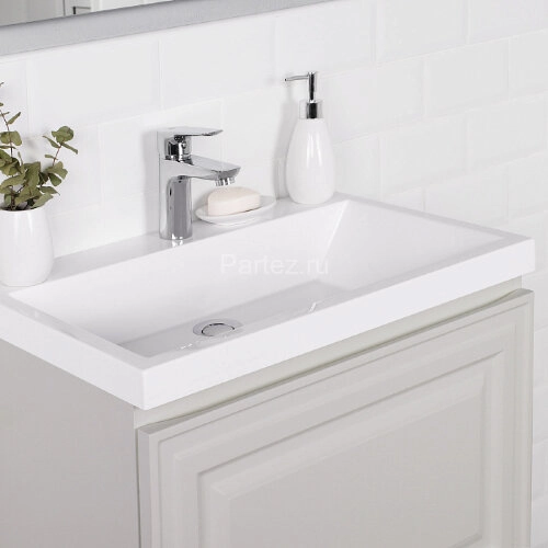 Комплект тумба Итана Verona 60 597х378х450 подвесная, с раковиной Natella 60, керамик (CS00080612)