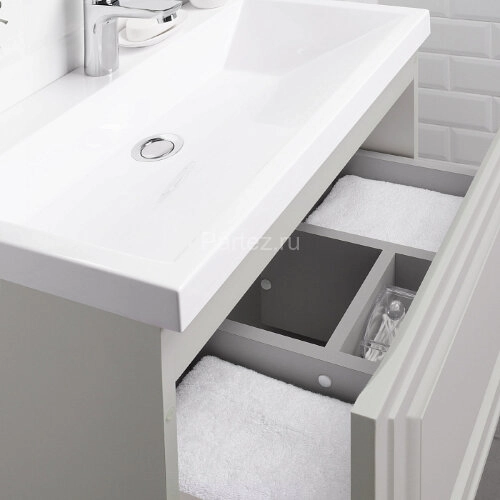 Комплект тумба Итана Verona 60 597х378х450 подвесная, с раковиной Natella 60, керамик (CS00080612)